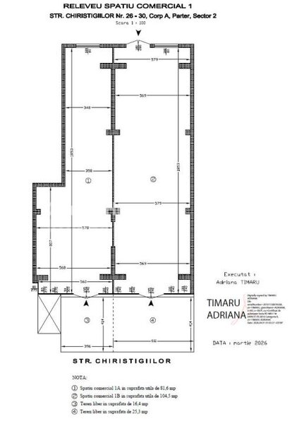 Obor, Avrig Park spatiu comercial 89 mp, terasa 16mp, vitrina 6ml